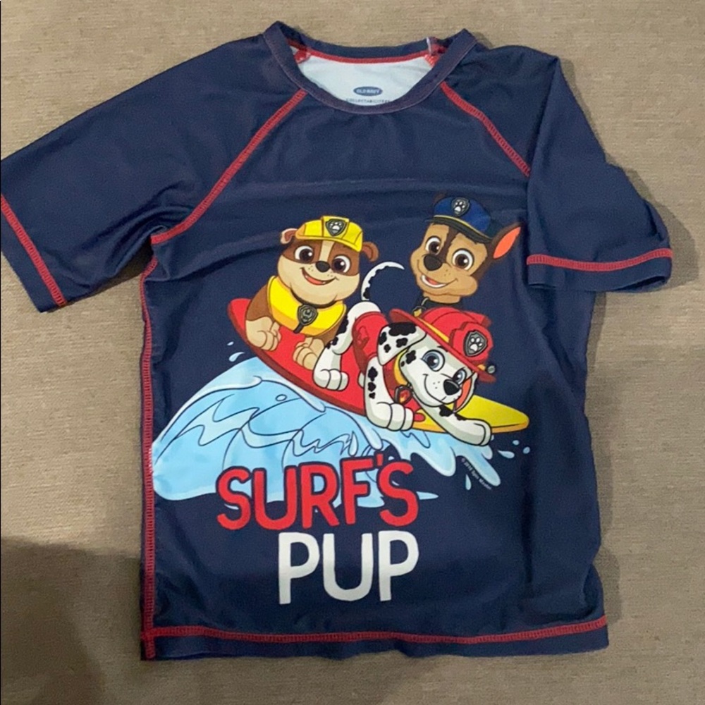 Boy swim t and trunk